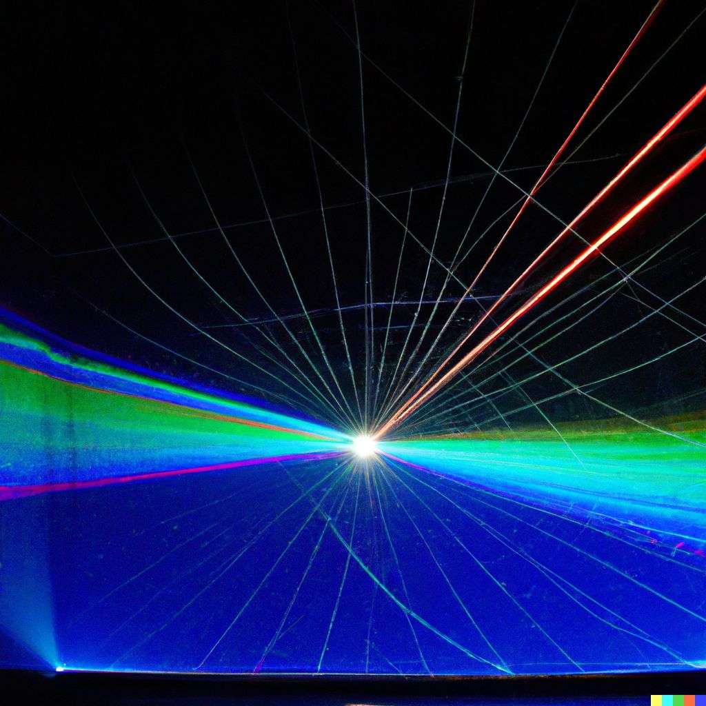 the discovery of gravity, laser light show